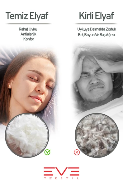 2 Adet Klimax Beyaz Serisi Kılıflı Fermuarlı Klimali Antialerjik Silikon Nano Elyaf Yastık 50x70cm 900 gr - 7