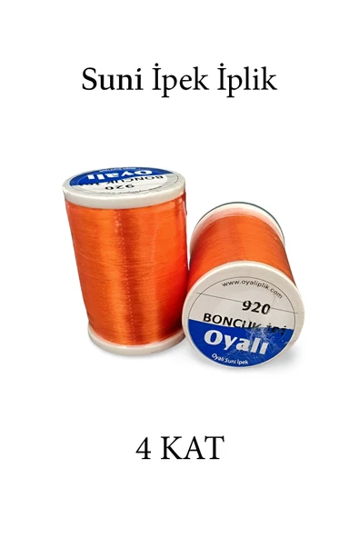 Oyalı 4 Kat Suni İpek İplik İğne Oyası Boncuk İpi Tığ Oyası No:920