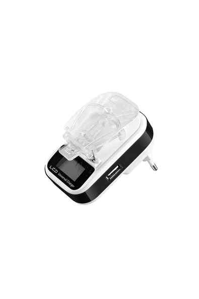 ROSEPREMİUM 1A Lcd Universal Ekranlı Göstergeli Pil Batarya Şarjı
