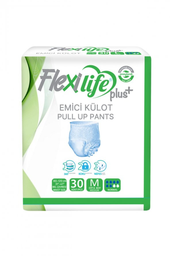 Flexilife Plus Emici Külot Orta Boy Medium 30lu 1 paket