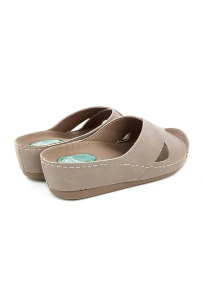 Muya Active 31135-042 Topuk Jelli Anatomik Taban Kadın Terlik Açık Vizon 36-40 - Resim 4