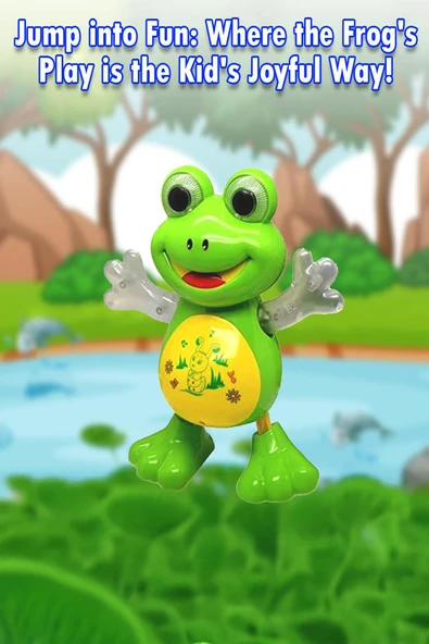 3D Işıklı, Müzikli, Dans Eden Kurbağa Oyuncak - 2