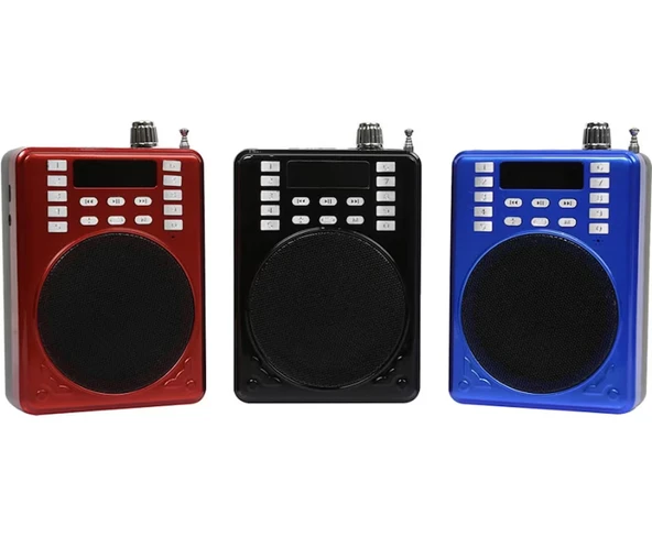 Subzero KTX 1601 Mikrofonlu Rehber Öğretmen Amfisi USB/TF/AUX FM Destekli Hoparlör - 5