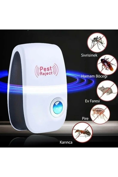 Pest Reject Elektronik Sesli Sonik Fare Haşere Böcek Kovucu