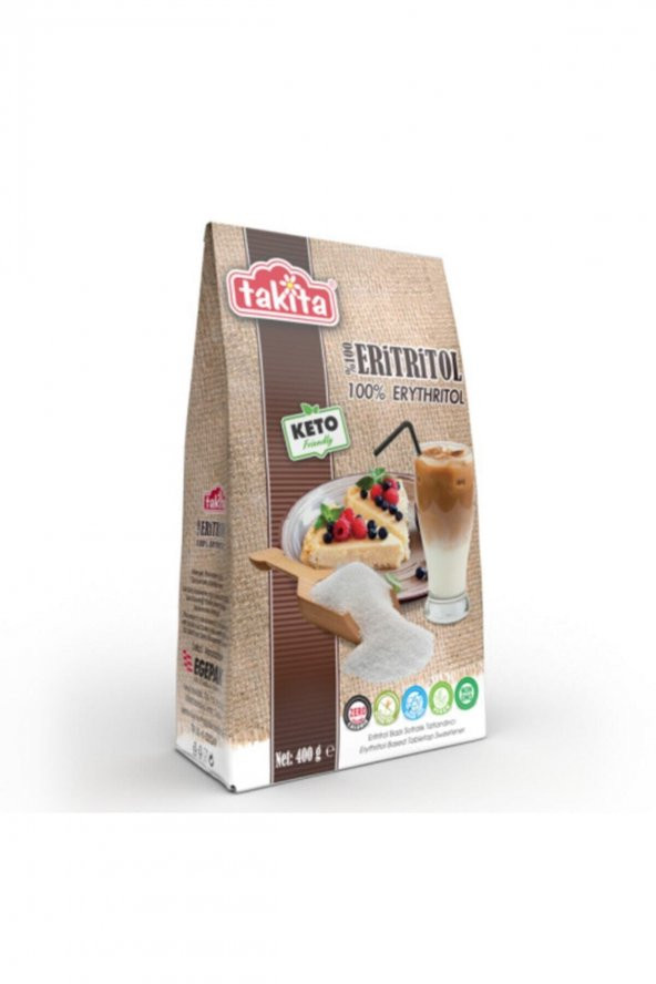 Takita 100 Eritritol Bazlı Sofralık Tatlandırıcı 400 gr 100 Erythritol