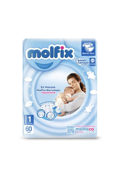 Molfix Avantajlı Paket 1 Beden Yenidoğan 2-5 Kg 60'lı