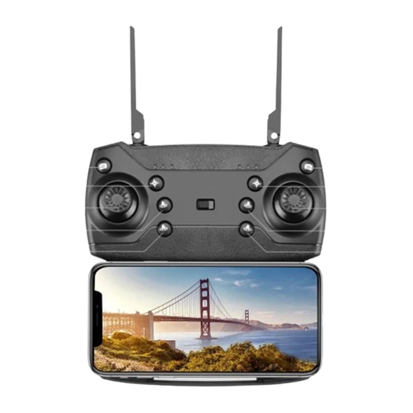 E99 Pro RC Drone 4K HD Kamera Katlanabilir WIFI FPV Yüksek Performans Siyah kumandalı geniş açı Profesyonel ufak - 3
