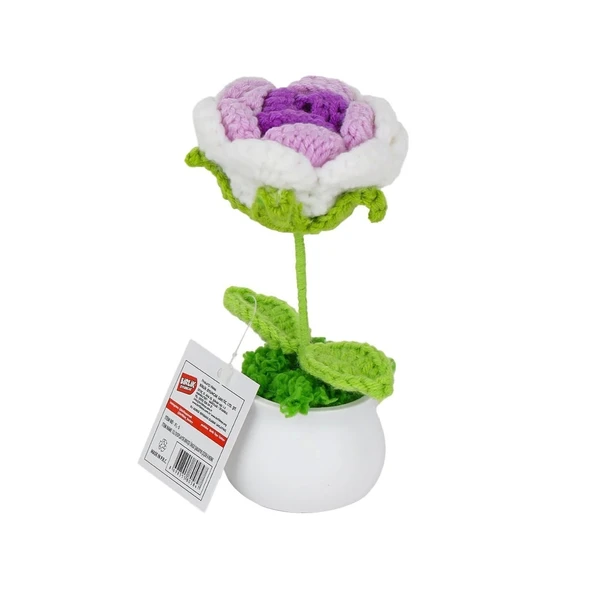 FL-5 Kroşe Örgü Şakayık Çiçek -Birliktoys - 3