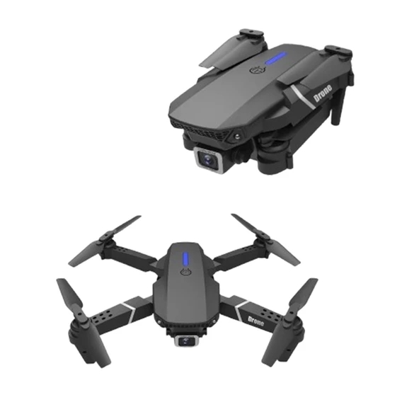 2024 E88 Pro RC Drone 4K HD Kamera Katlanabilir WIFI FPV Yüksek Performans Gri kumandalı geniş açı Profesyonel ufak - 4