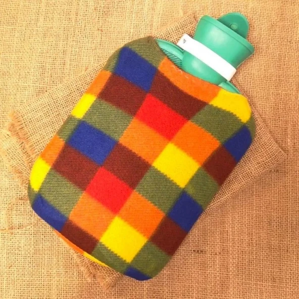 Busstier Peluş Kılıflı Sıcak Su Torbası - 1700ml Kapasite, Konforlu Isı Terapisi - 6