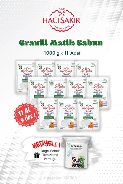 1000 gr 11 AL 9 ÖDE Granül Matik Çamaşır Deterjanı Lavanta ve ROSIE ürün görseli