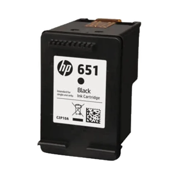 HP 651 Black Siyah Orjinal Kartuş |C2P10AE - 2