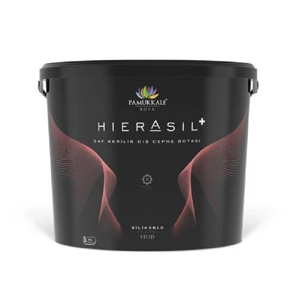 Pamukkale Hierasil %100 Saf Akrilik Silikonlu Dış Cephe Boyası 7.5 Lt Antrasit Gri Ral 7016