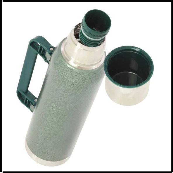 Uyguna-Yakala 1.3 lt - Yeşil Çelik Termos -RM.202