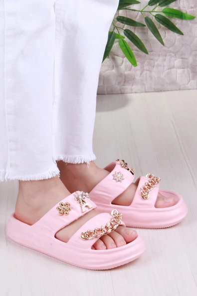 Fort Smx EZ5118 Plaj Deniz Havuz Terliği Hafif Rahat Esnek Kadın Terlik - Resim 11