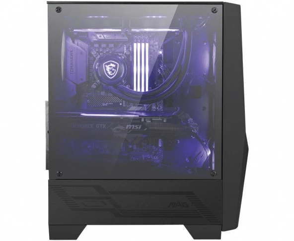 MSI MAG FORGE 100M TEMPERLI CAM 2X RGB FAN, 1X 120MM FAN ATX GAMING BILGISAYAR KASASI - 2