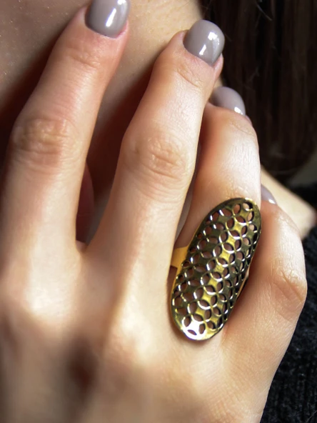 Trend Desenli Antik Ayarlanabilir Kadın Yüzük euy1264 ürün görseli