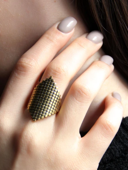 Trend Desenli Antik Ayarlanabilir Kadın Yüzük euy1269 ürün görseli