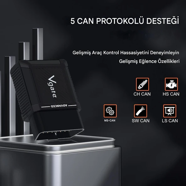 Vlinker MS OBD2 Araç Teşhis Cihazı Bluetooth - 4