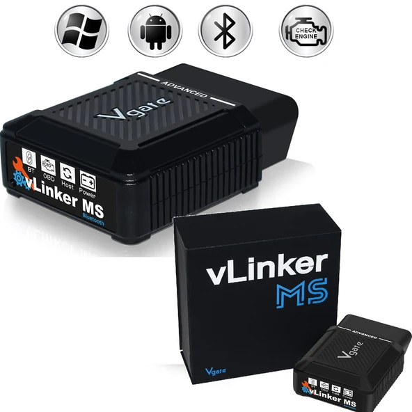 Vlinker MS OBD2 Araç Teşhis Cihazı Bluetooth