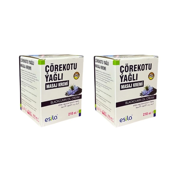 Çörekotu Yağı masaj Kremi 210 ml x2 Adet , Esila ürün görseli 1