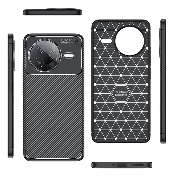 Gpack Xiaomi Poco F7 Ultra uyumlu Kılıf Negro Karbon Görünümlü Silikon - 2