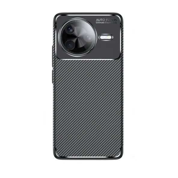 Gpack Xiaomi Poco F7 Ultra uyumlu Kılıf Negro Karbon Görünümlü Silikon - 1