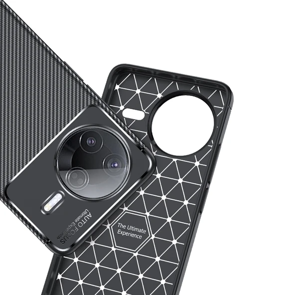 Gpack Xiaomi Poco F7 Ultra uyumlu Kılıf Negro Karbon Görünümlü Silikon - 4