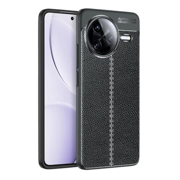 Gpack Xiaomi Poco F7 Pro uyumlu Kılıf Niss Silikon Deri Görünümlü