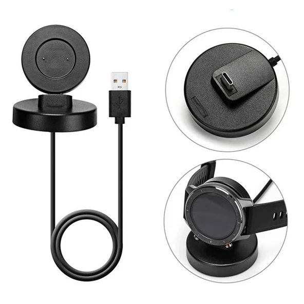 Huawei Watch GT/ GT2 / GT2E /Magic / Dream Akıllı Saat Şarj Aleti (Siyah) - 2