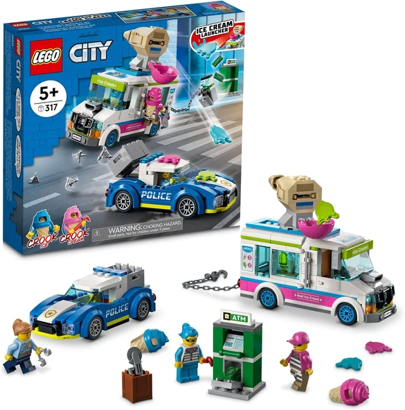 LEGO 60314 City Dondurma Kamyonu Polis Takibi