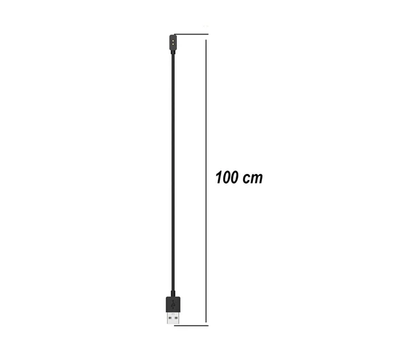 Xiaomi Mi Band 8 Manyetik Şarj Kablosu 100 cm (Siyah) - 4