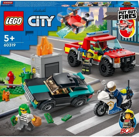 LEGO 60319 City İtfaiye Kurtarma Operasyonu ve Polis Takibi