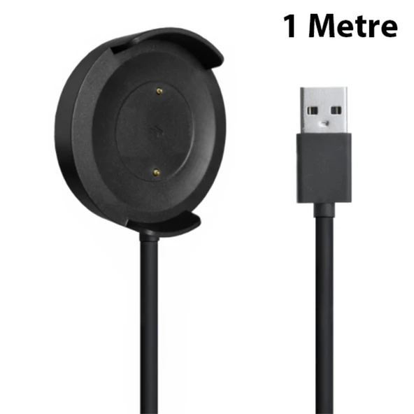Xiaomi Mi Watch Color WT06 USB Şarj Kablosu (Siyah) - 2