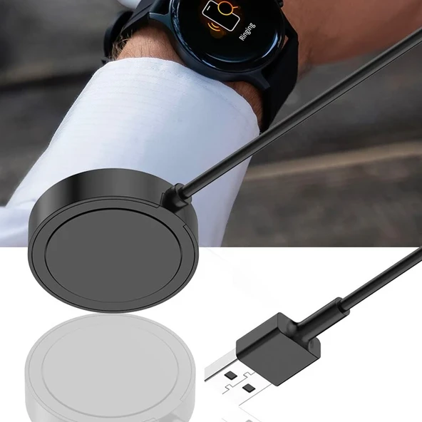Haylou LS04 RS3 USB Manyetik Akıllı Saat Şarj Kablosu (Siyah) - 4