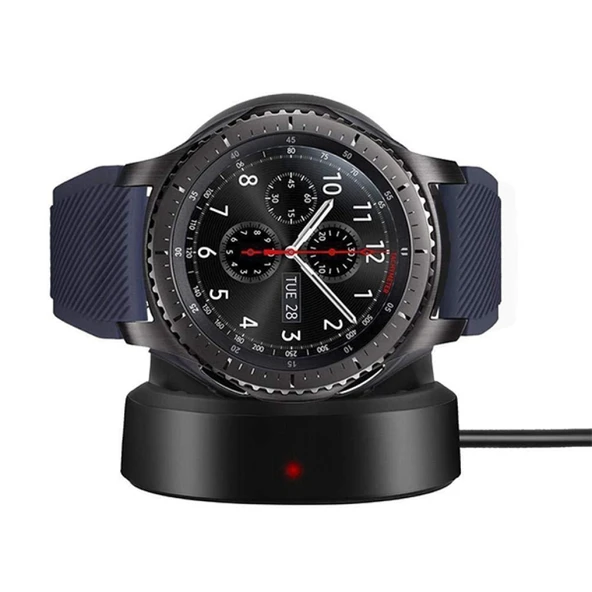 Samsung Galaxy Watch 4 42m R810 / Galaxy Watch 4 46mm R800 Wireless Kablosuz Şarj Cihazı (Siyah) - 3