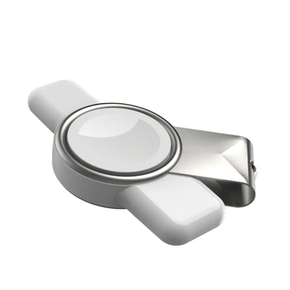 Apple iWatch uyumlu Taşınabilir 2 in 1 USB + Type-C Şarj Standı (Beyaz) - 2