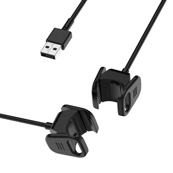 Fitbit Charge 4 Usb Şarj Aleti Şarj Kablosu (Siyah) - 2