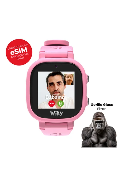 Watch 5E eSim'li Akıllı Çocuk Saati Görüntülü ve Sesli Arama, GPS, SOS, Konum Takibi (Turkcell eSIM)