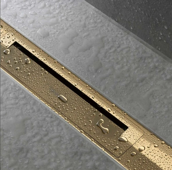 Hansgrohe RainDrain Flex Duş Kanalı 70 cm Kesilebilir Parlak Altın + İç Set - 3