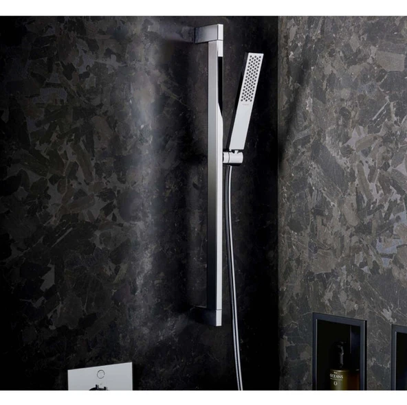 Hansgrohe Pulsify E 100 1 Jet Baton El Duşu Krom Ecosmart+ 24321000 - 2