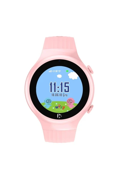 5S Akıllı Çocuk Saati - Görüntülü Arama, Gps, Sos, Sağlık Takibi, Güvenli Alan Pembe - 7