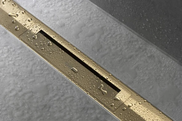 Hansgrohe RainDrain Flex Duş Kanalı 70 cm Kesilebilir Parlak Altın - 2