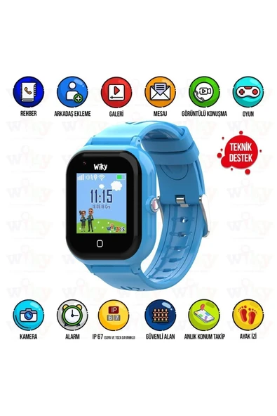 Wiky Watch 4s Akıllı Çocuk Saati Mavi - 5