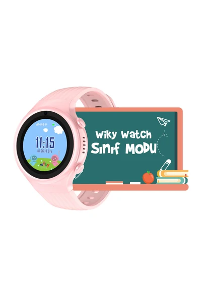 5S Akıllı Çocuk Saati - Görüntülü Arama, Gps, Sos, Sağlık Takibi, Güvenli Alan Pembe - 4