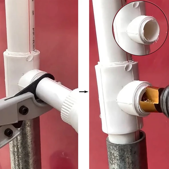 Pprc 20-25mm Plastik Su Borusu Tamir Matkap Ucu Havşa Rayba Delme 3 Lü Tıraş Seti - 4