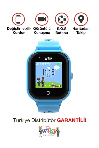 Wiky Watch 4s Akıllı Çocuk Saati Mavi - 3