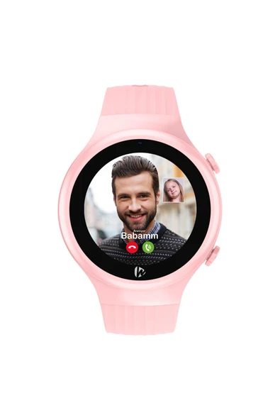5S Akıllı Çocuk Saati - Görüntülü Arama, Gps, Sos, Sağlık Takibi, Güvenli Alan Pembe