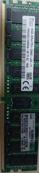 HPE 64GB 4DRX4 PC4-2666V DDR4 REG 850882-001 840759-091 - Resim 2