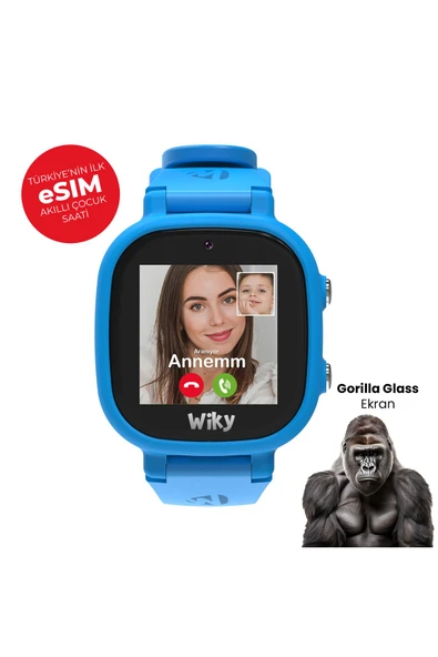 Watch 5E eSim'li Akıllı Çocuk Saati Görüntülü ve Sesli Arama, GPS, SOS, Konum Takibi (Turkcell eSIM)